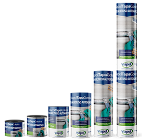 Fita Tapa Goteira multiuso autoadesiva flexível 10cm Viapol